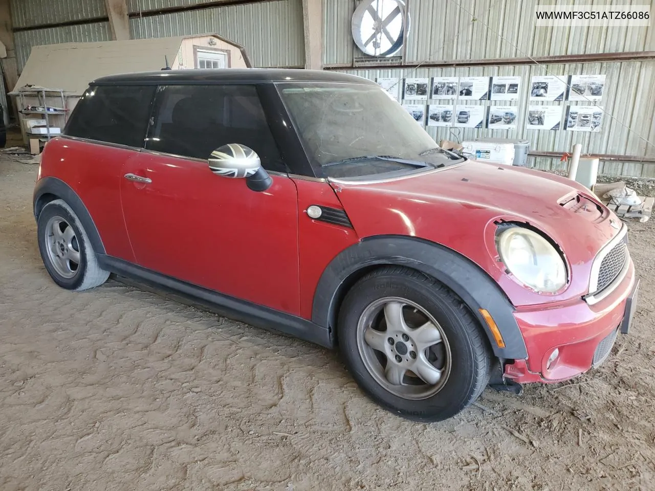 2010 Mini Cooper VIN: WMWMF3C51ATZ66086 Lot: 80742674