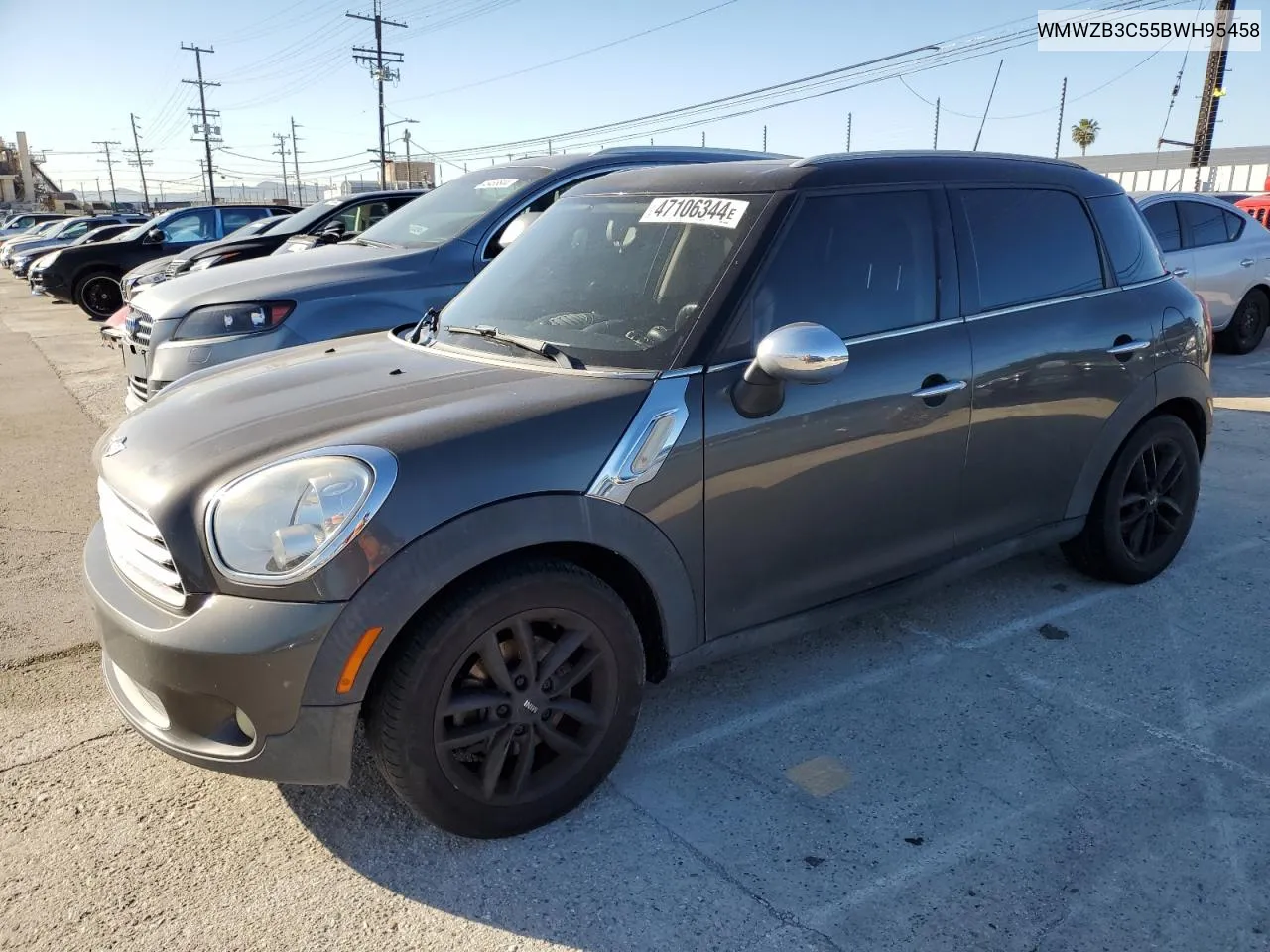 2011 Mini Cooper Countryman VIN: WMWZB3C55BWH95458 Lot: 47106344