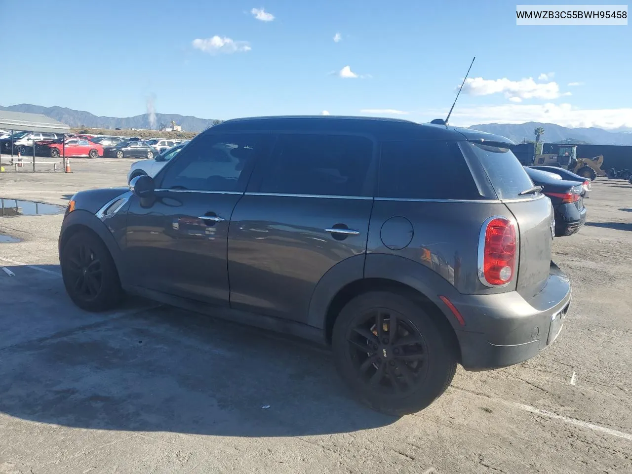 2011 Mini Cooper Countryman VIN: WMWZB3C55BWH95458 Lot: 47106344