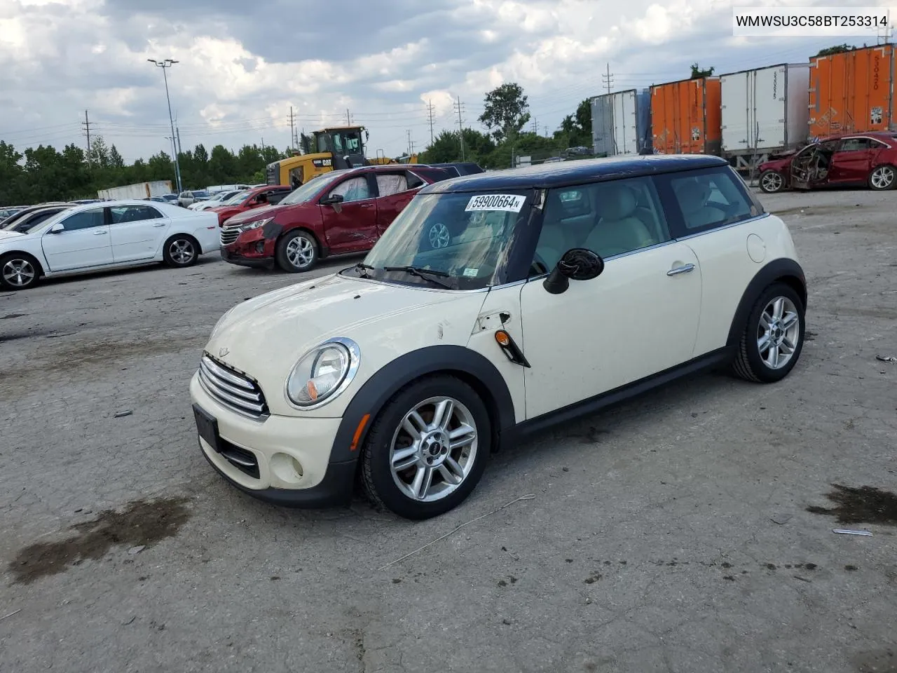 2011 Mini Cooper VIN: WMWSU3C58BT253314 Lot: 59900664