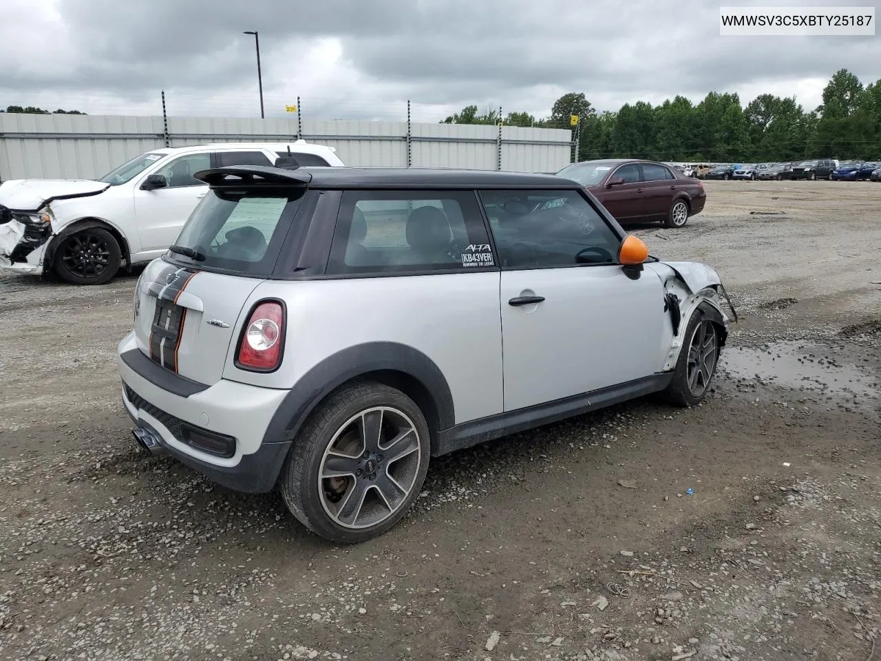 2011 Mini Cooper S VIN: WMWSV3C5XBTY25187 Lot: 64366914