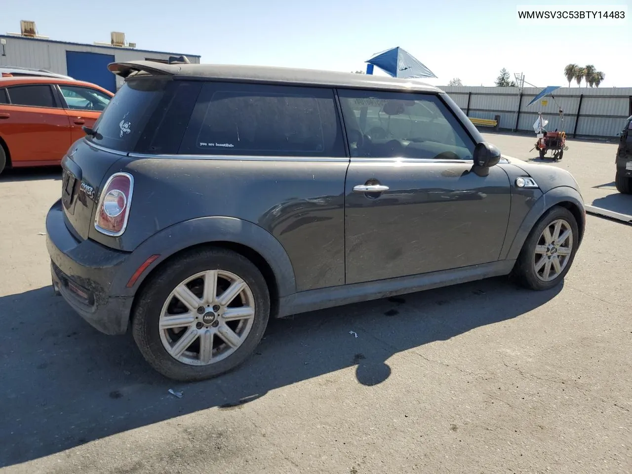 2011 Mini Cooper S VIN: WMWSV3C53BTY14483 Lot: 65746704