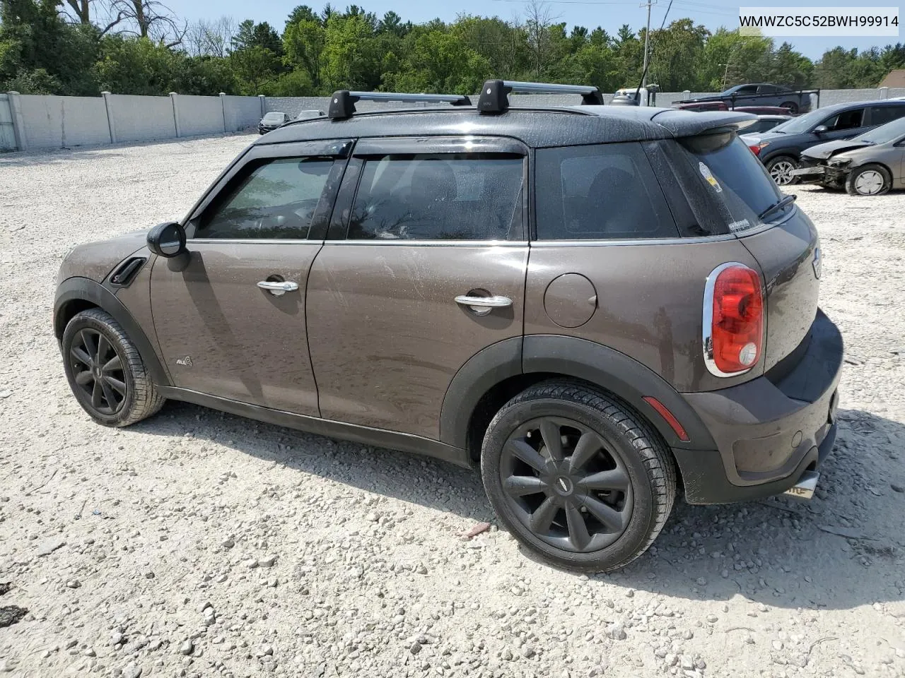 2011 Mini Cooper S Countryman VIN: WMWZC5C52BWH99914 Lot: 66092074