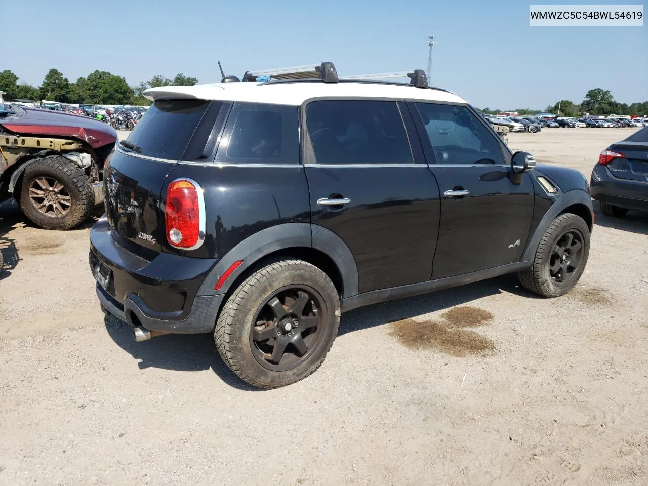 2011 Mini Cooper S Countryman VIN: WMWZC5C54BWL54619 Lot: 66895194