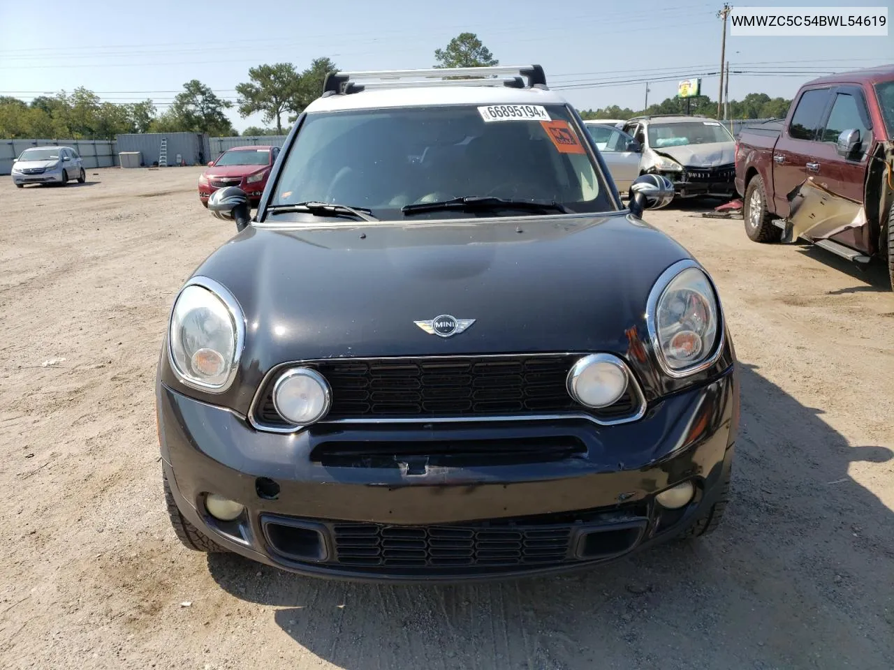 2011 Mini Cooper S Countryman VIN: WMWZC5C54BWL54619 Lot: 66895194