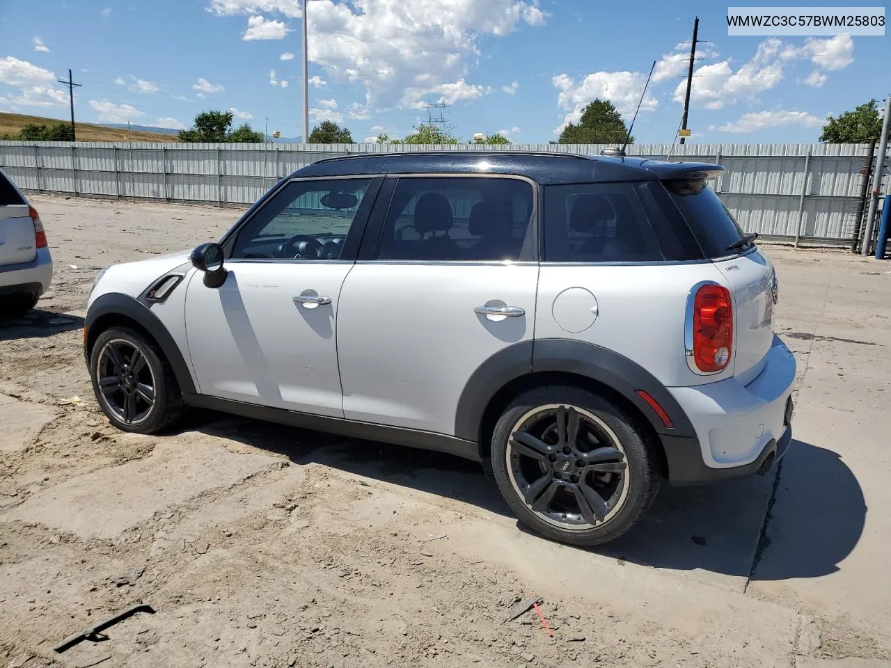 2011 Mini Cooper S Countryman VIN: WMWZC3C57BWM25803 Lot: 67731734