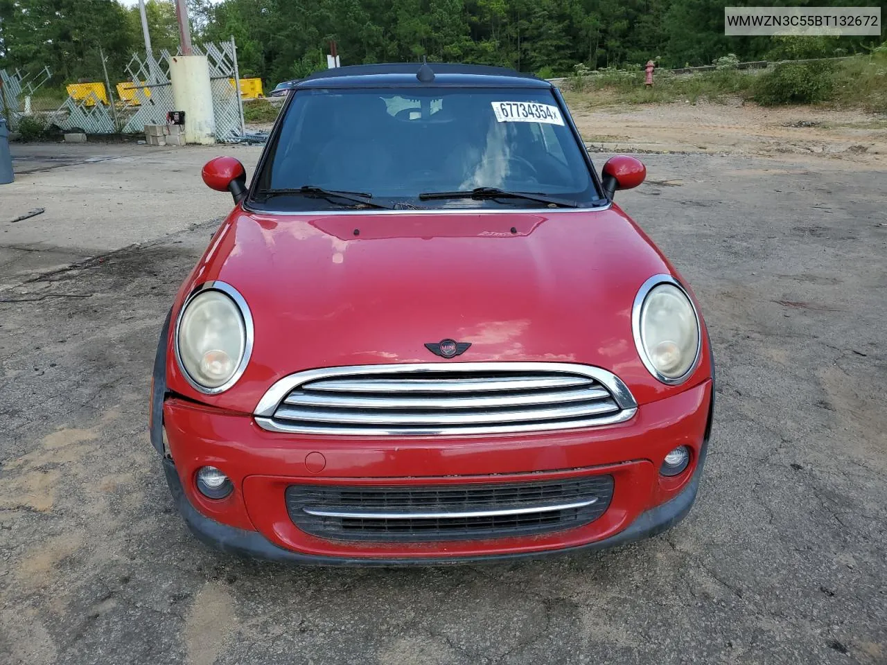 2011 Mini Cooper VIN: WMWZN3C55BT132672 Lot: 67734354