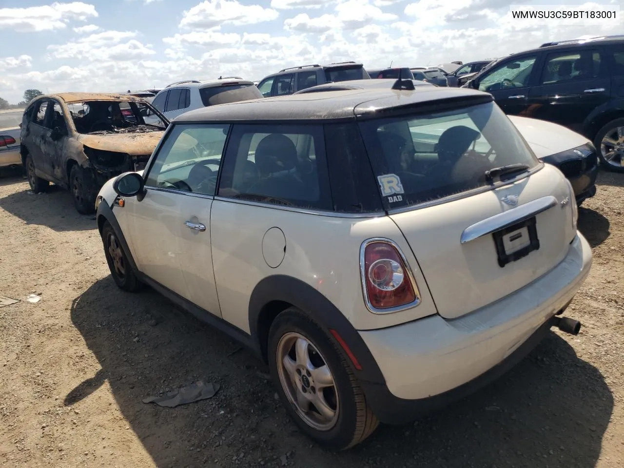 2011 Mini Cooper VIN: WMWSU3C59BT183001 Lot: 68062574