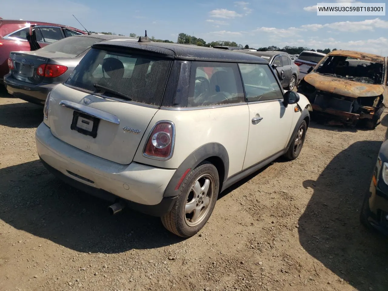 2011 Mini Cooper VIN: WMWSU3C59BT183001 Lot: 68062574