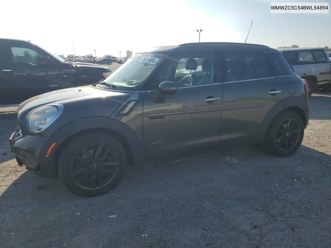 2011 Mini Cooper S Countryman VIN: WMWZC5C54BWL54894 Lot: 68371484