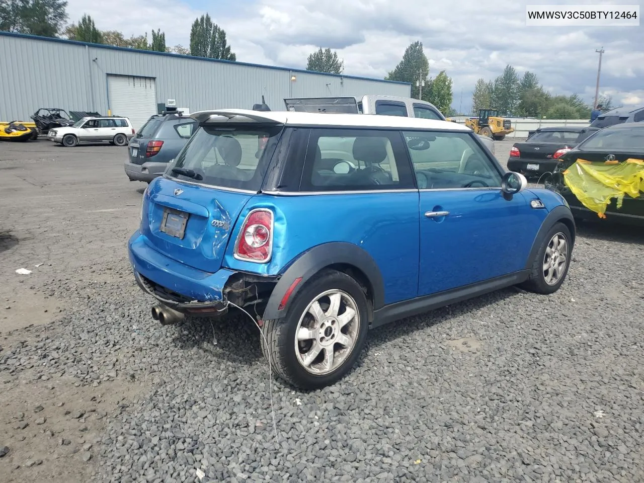 2011 Mini Cooper S VIN: WMWSV3C50BTY12464 Lot: 68384494