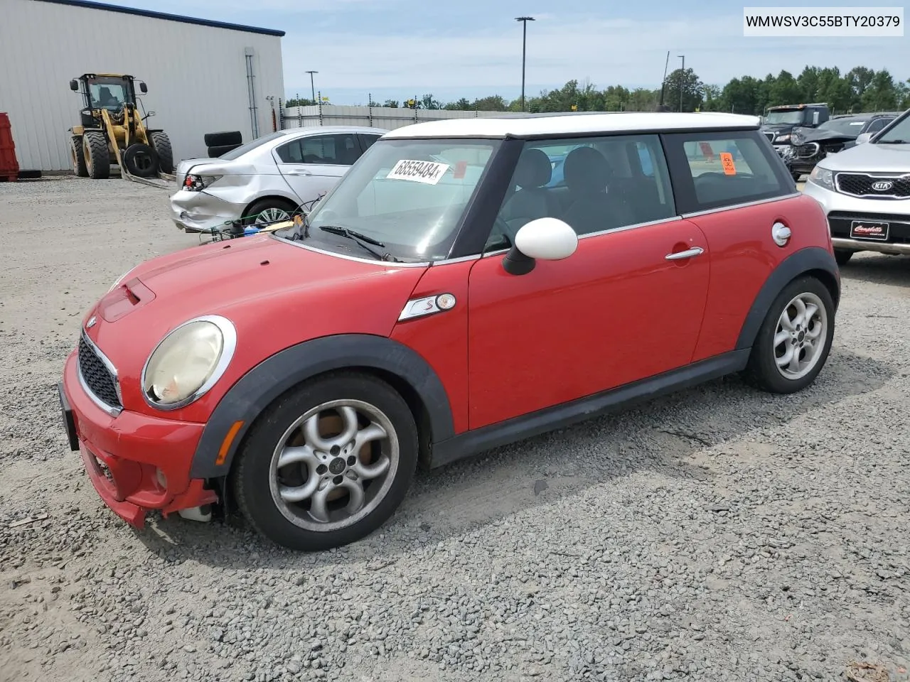 2011 Mini Cooper S VIN: WMWSV3C55BTY20379 Lot: 68559484