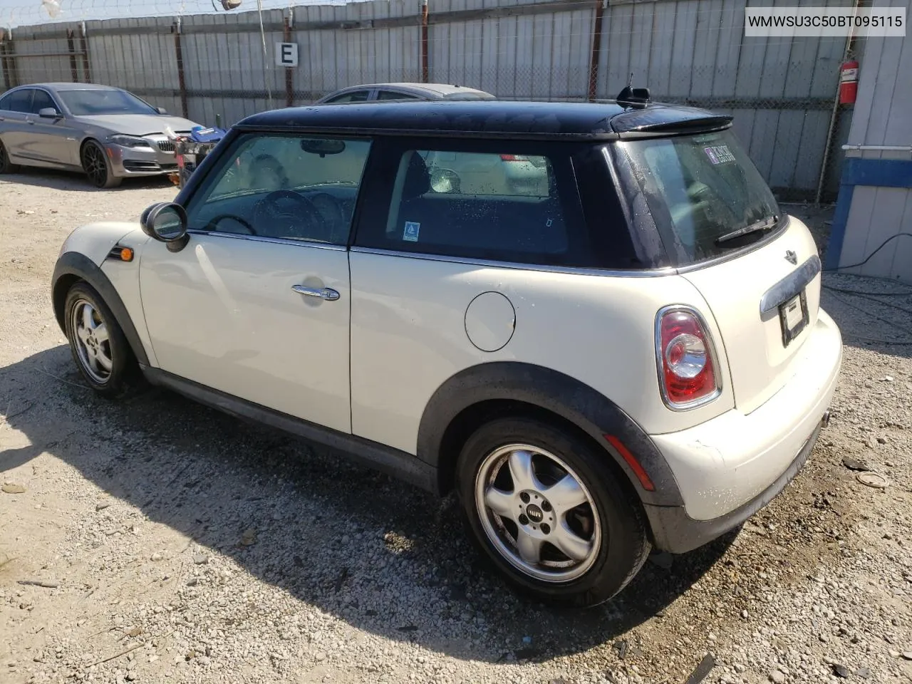 2011 Mini Cooper VIN: WMWSU3C50BT095115 Lot: 70142084