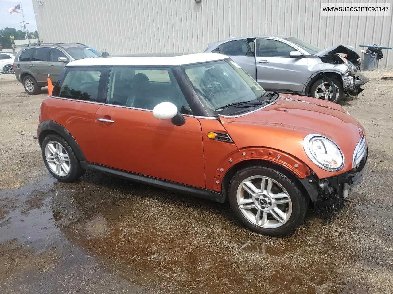 2011 Mini Cooper VIN: WMWSU3C53BT093147 Lot: 70202424