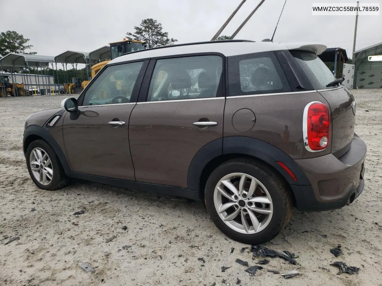 2011 Mini Cooper S Countryman VIN: WMWZC3C55BWL78559 Lot: 71242984