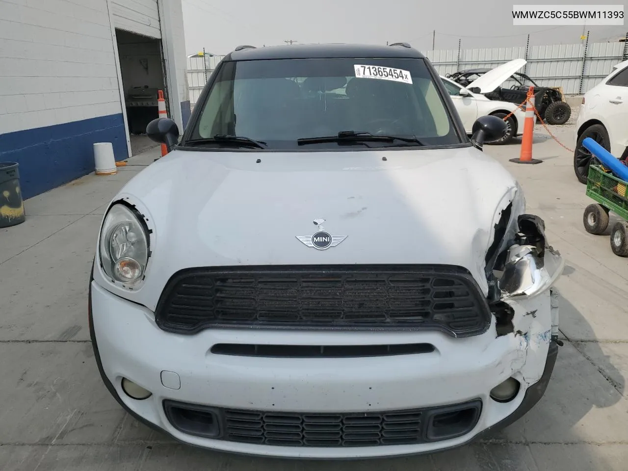 2011 Mini Cooper S Countryman VIN: WMWZC5C55BWM11393 Lot: 71365454