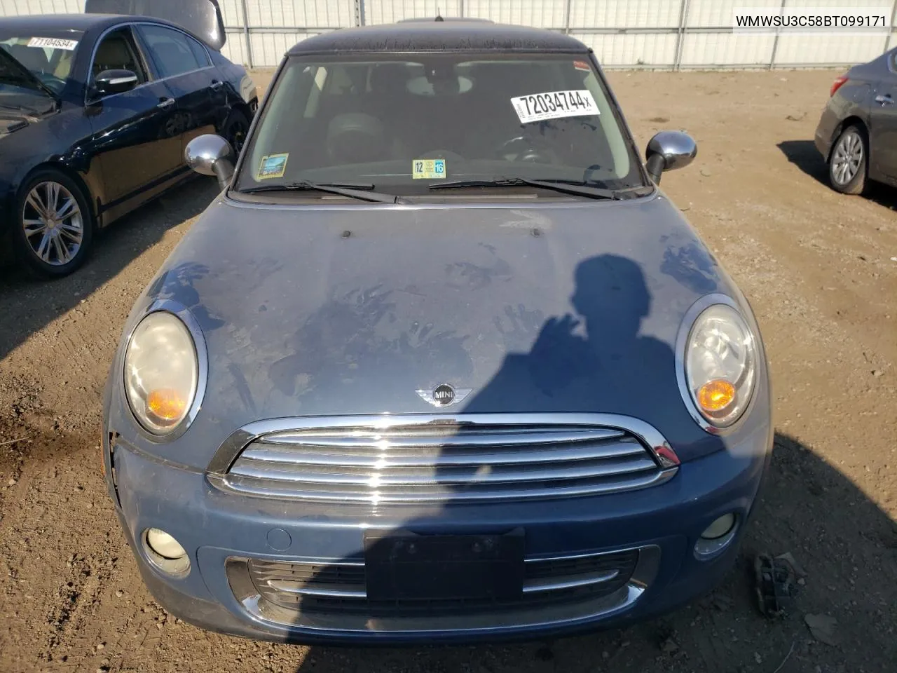 2011 Mini Cooper VIN: WMWSU3C58BT099171 Lot: 72034744