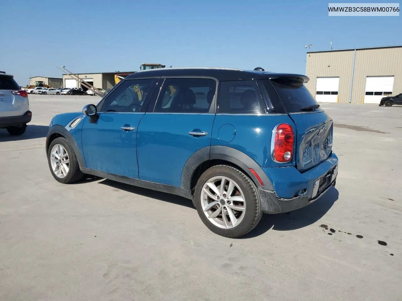 2011 Mini Cooper Countryman VIN: WMWZB3C58BWM00766 Lot: 72922594