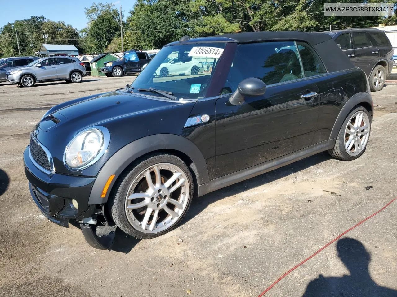 2011 Mini Cooper S VIN: WMWZP3C58BTX83417 Lot: 73556814