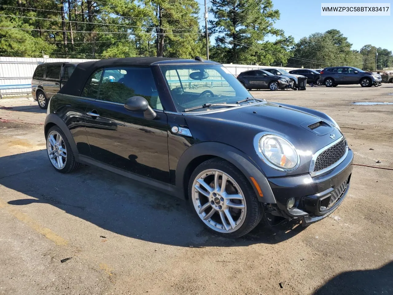 2011 Mini Cooper S VIN: WMWZP3C58BTX83417 Lot: 73556814