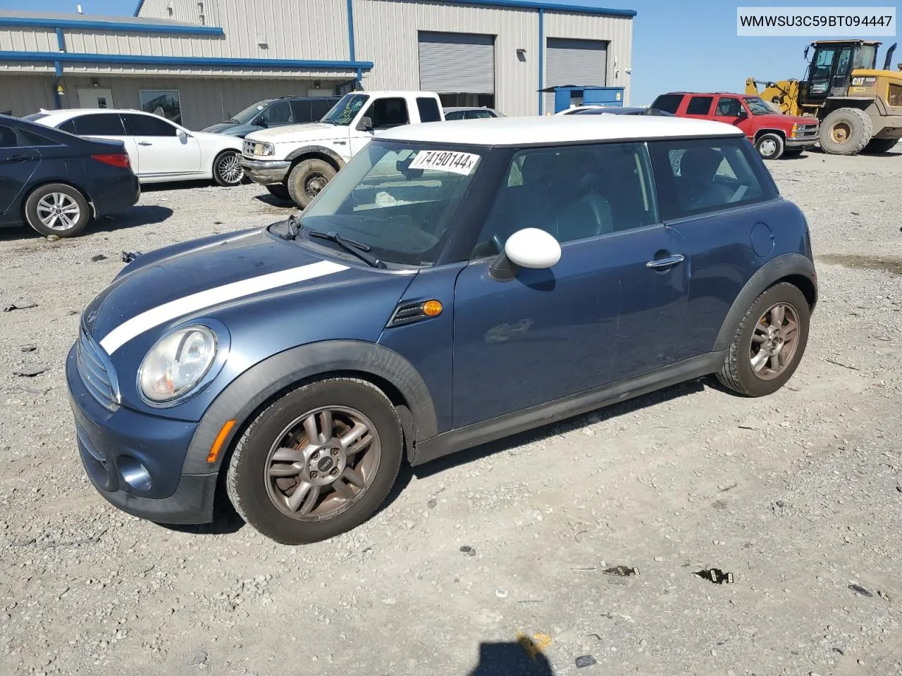 2011 Mini Cooper VIN: WMWSU3C59BT094447 Lot: 74190144