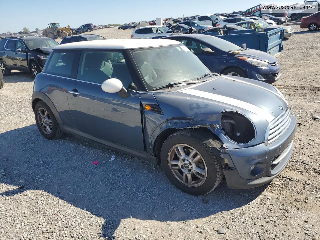 2011 Mini Cooper VIN: WMWSU3C59BT094447 Lot: 74190144