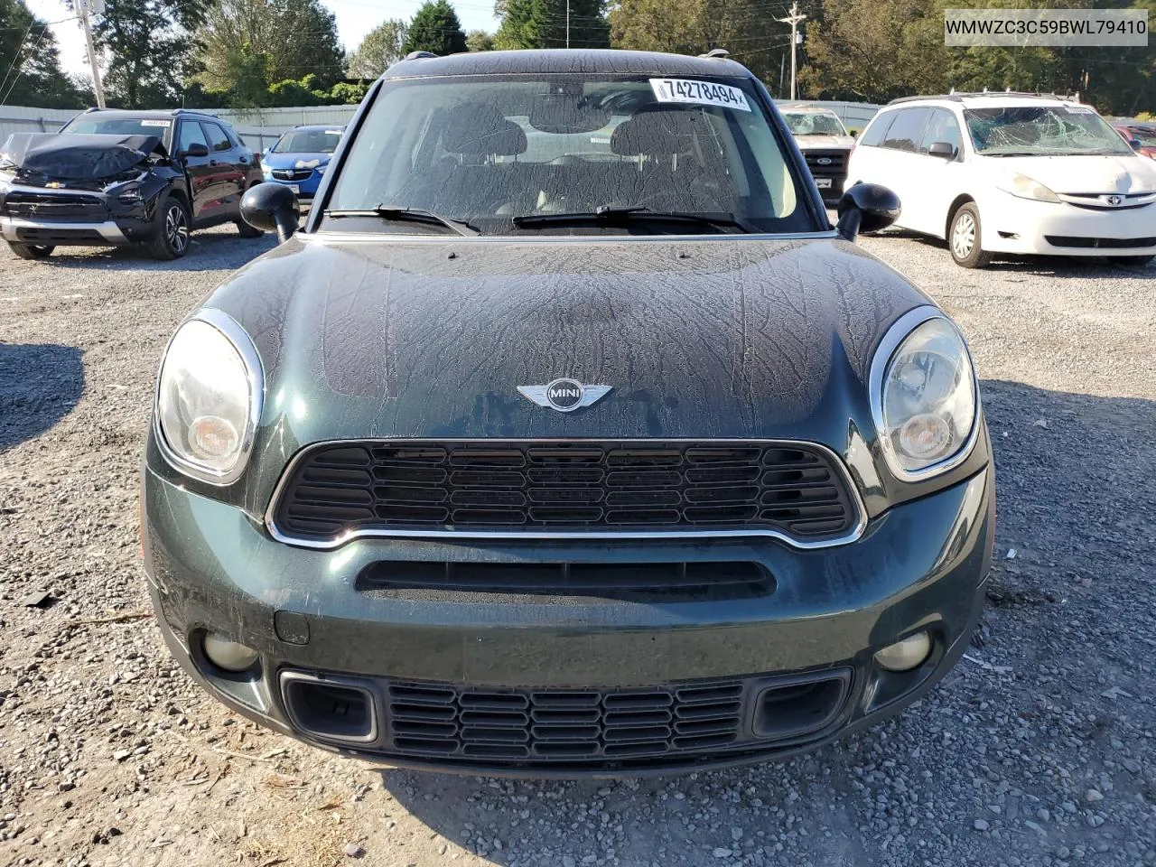 2011 Mini Cooper S Countryman VIN: WMWZC3C59BWL79410 Lot: 74278494