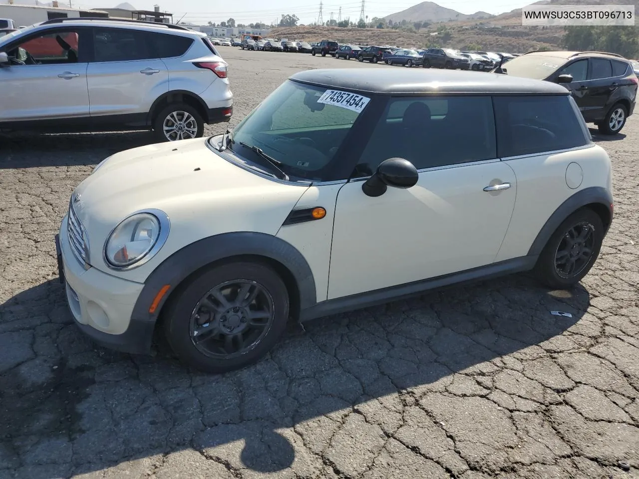 2011 Mini Cooper VIN: WMWSU3C53BT096713 Lot: 74357454