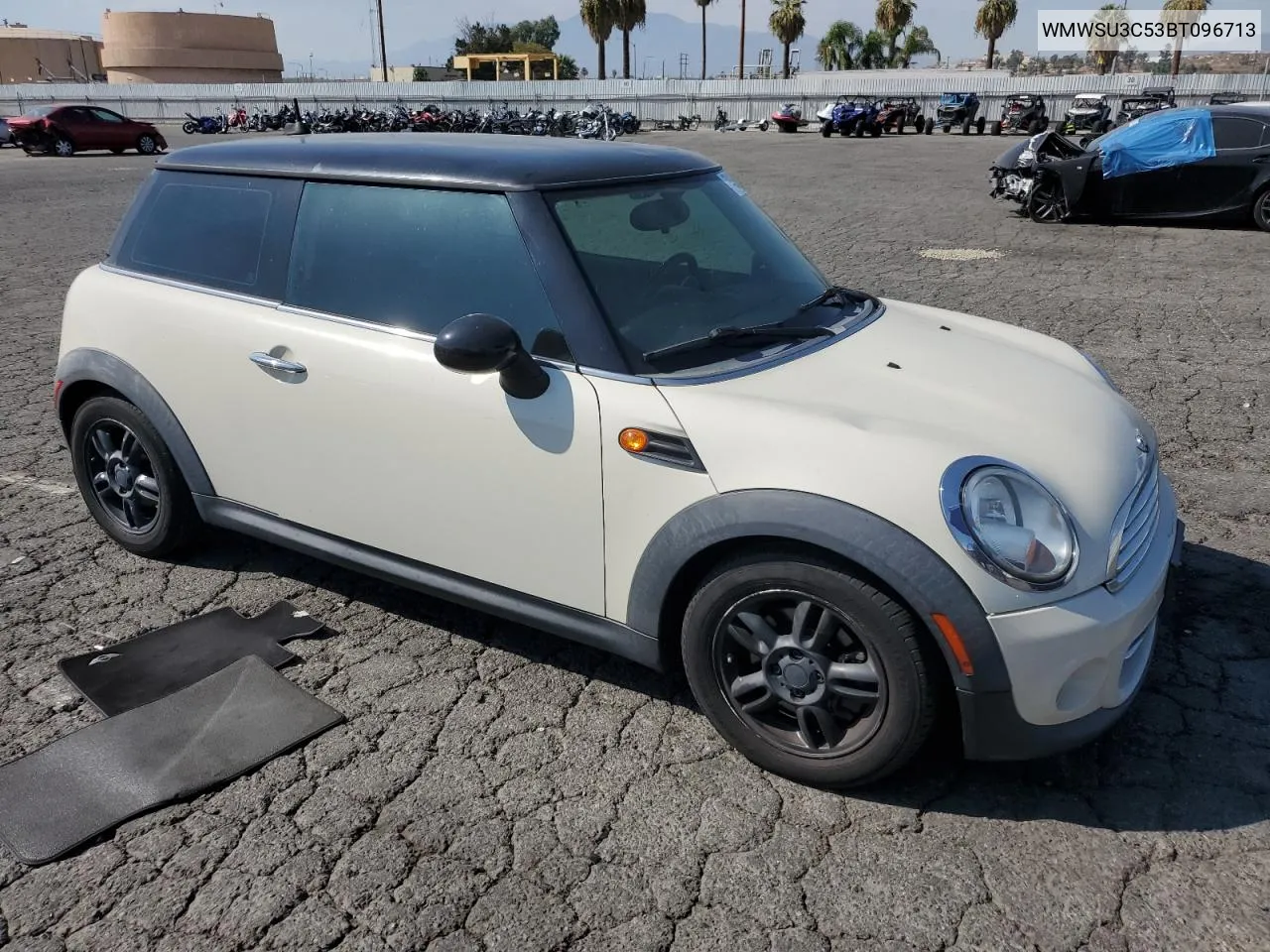 2011 Mini Cooper VIN: WMWSU3C53BT096713 Lot: 74357454