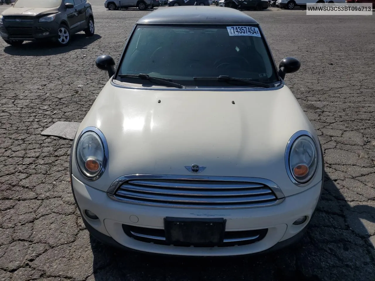 2011 Mini Cooper VIN: WMWSU3C53BT096713 Lot: 74357454