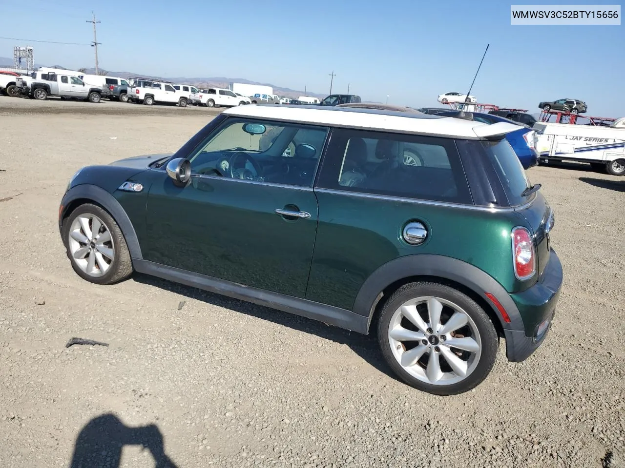 2011 Mini Cooper S VIN: WMWSV3C52BTY15656 Lot: 74385494