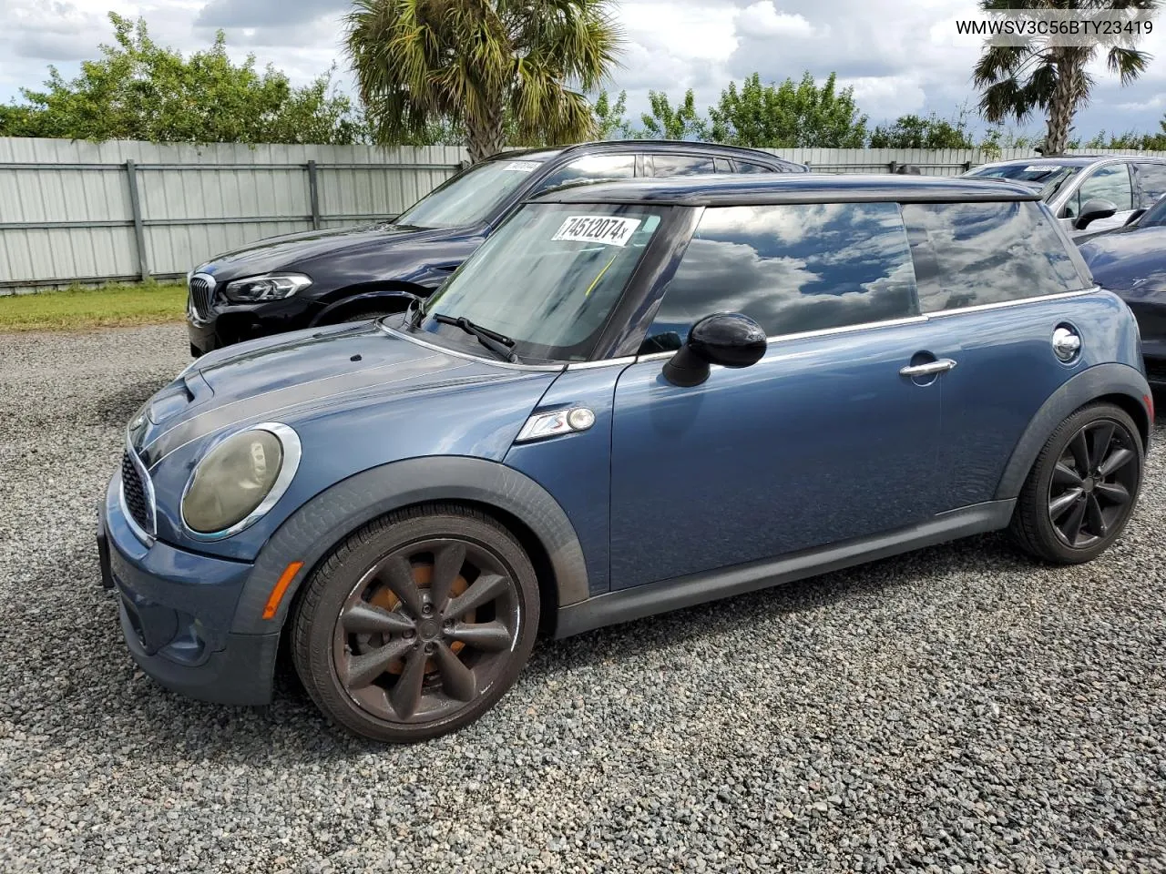 2011 Mini Cooper S VIN: WMWSV3C56BTY23419 Lot: 74512074