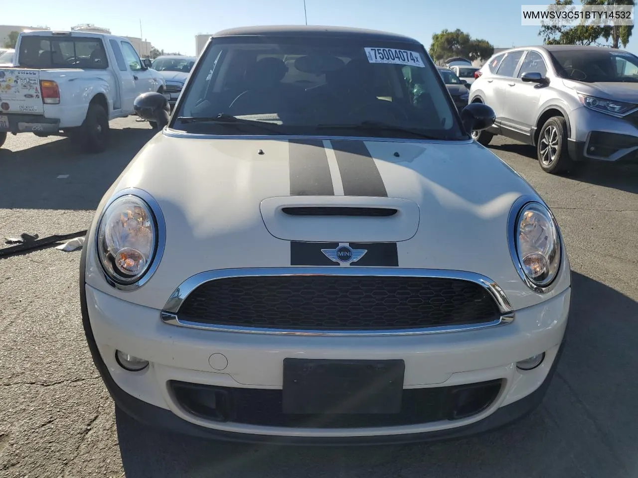 2011 Mini Cooper S VIN: WMWSV3C51BTY14532 Lot: 75004074