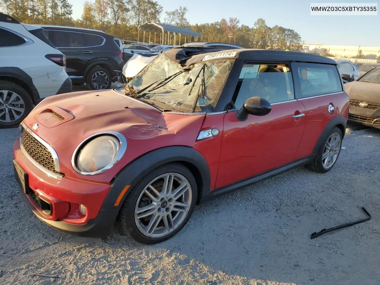 2011 Mini Cooper S Clubman VIN: WMWZG3C5XBTY35355 Lot: 75071174