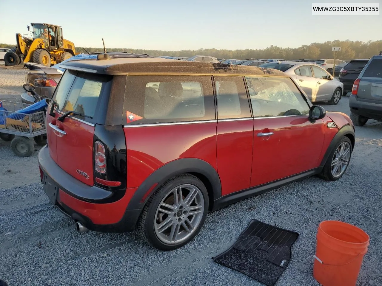 2011 Mini Cooper S Clubman VIN: WMWZG3C5XBTY35355 Lot: 75071174