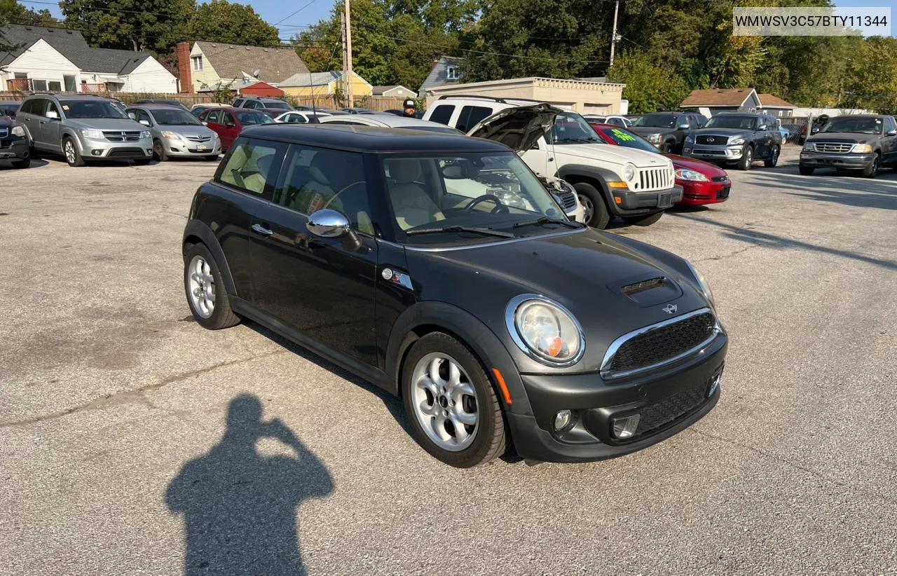 2011 Mini Cooper S VIN: WMWSV3C57BTY11344 Lot: 75827444