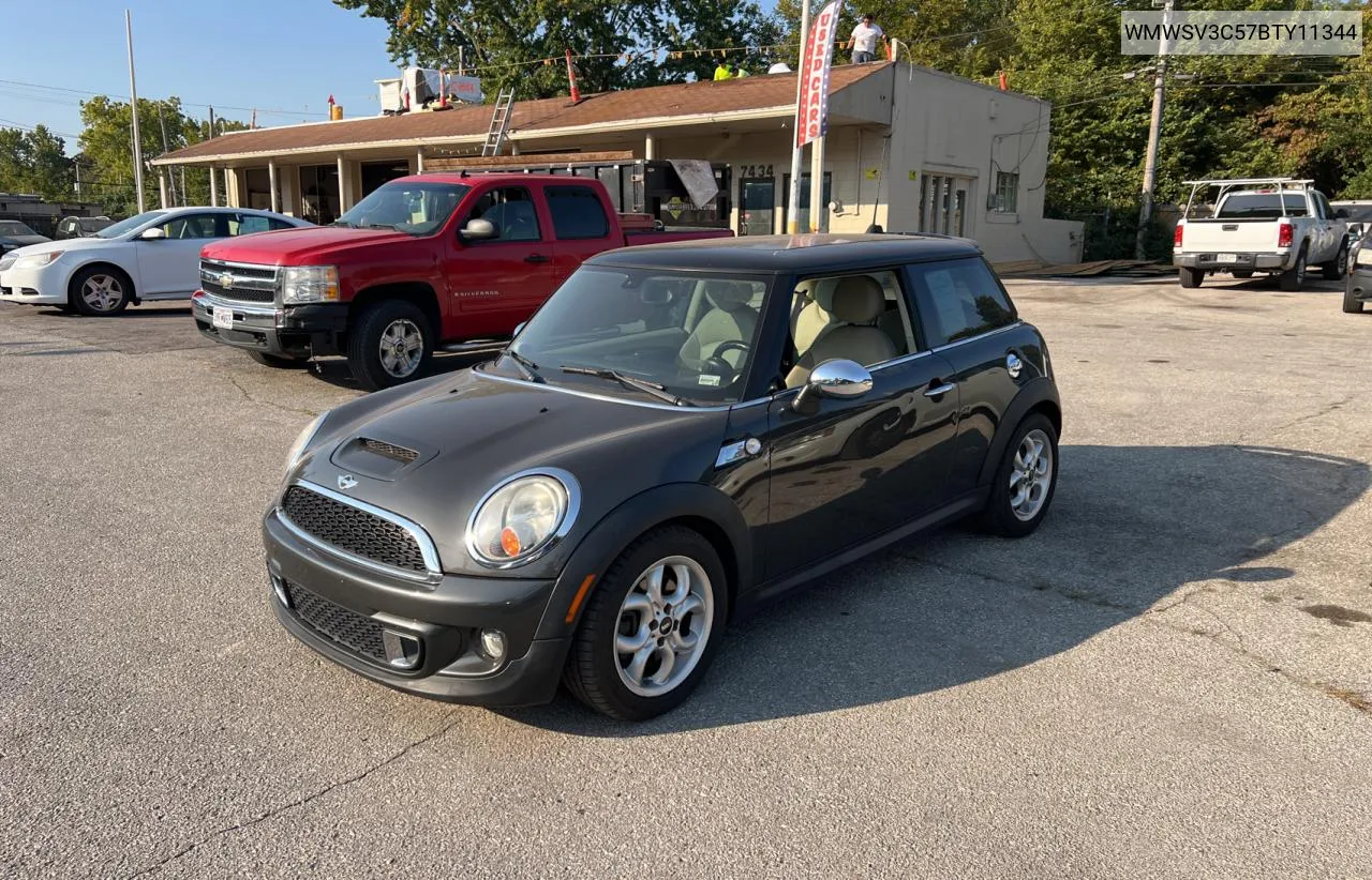 2011 Mini Cooper S VIN: WMWSV3C57BTY11344 Lot: 75827444