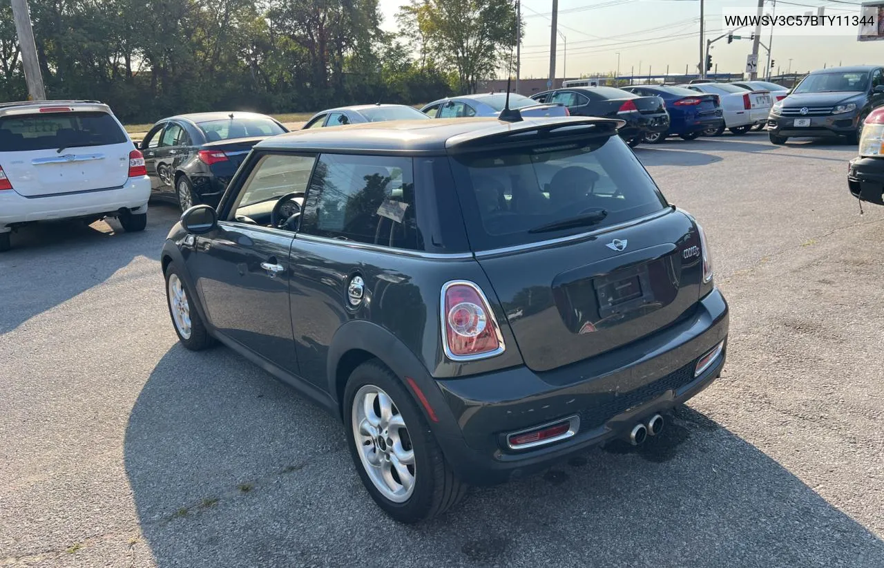 2011 Mini Cooper S VIN: WMWSV3C57BTY11344 Lot: 75827444