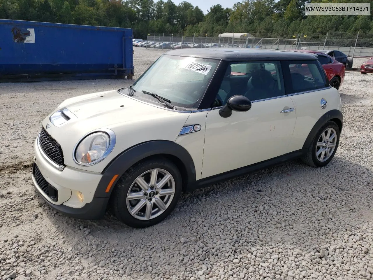 2011 Mini Cooper S VIN: WMWSV3C53BTY14371 Lot: 76022204