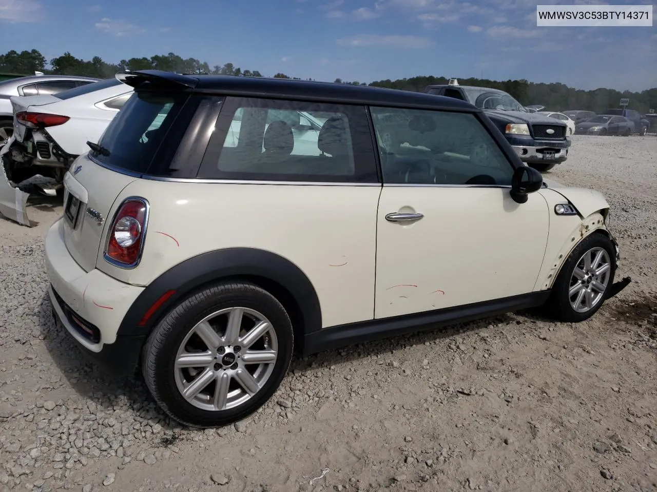 2011 Mini Cooper S VIN: WMWSV3C53BTY14371 Lot: 76022204