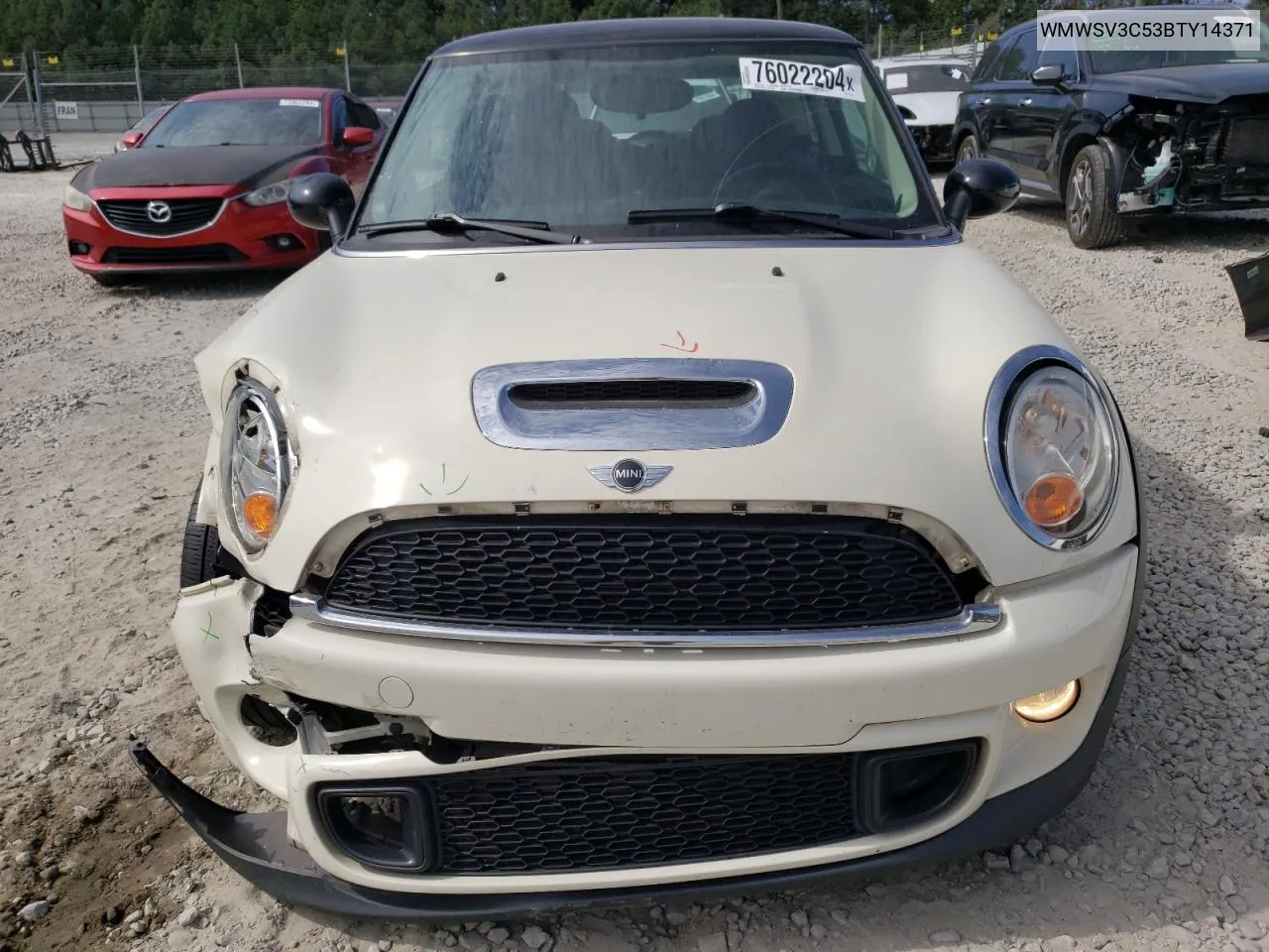 2011 Mini Cooper S VIN: WMWSV3C53BTY14371 Lot: 76022204