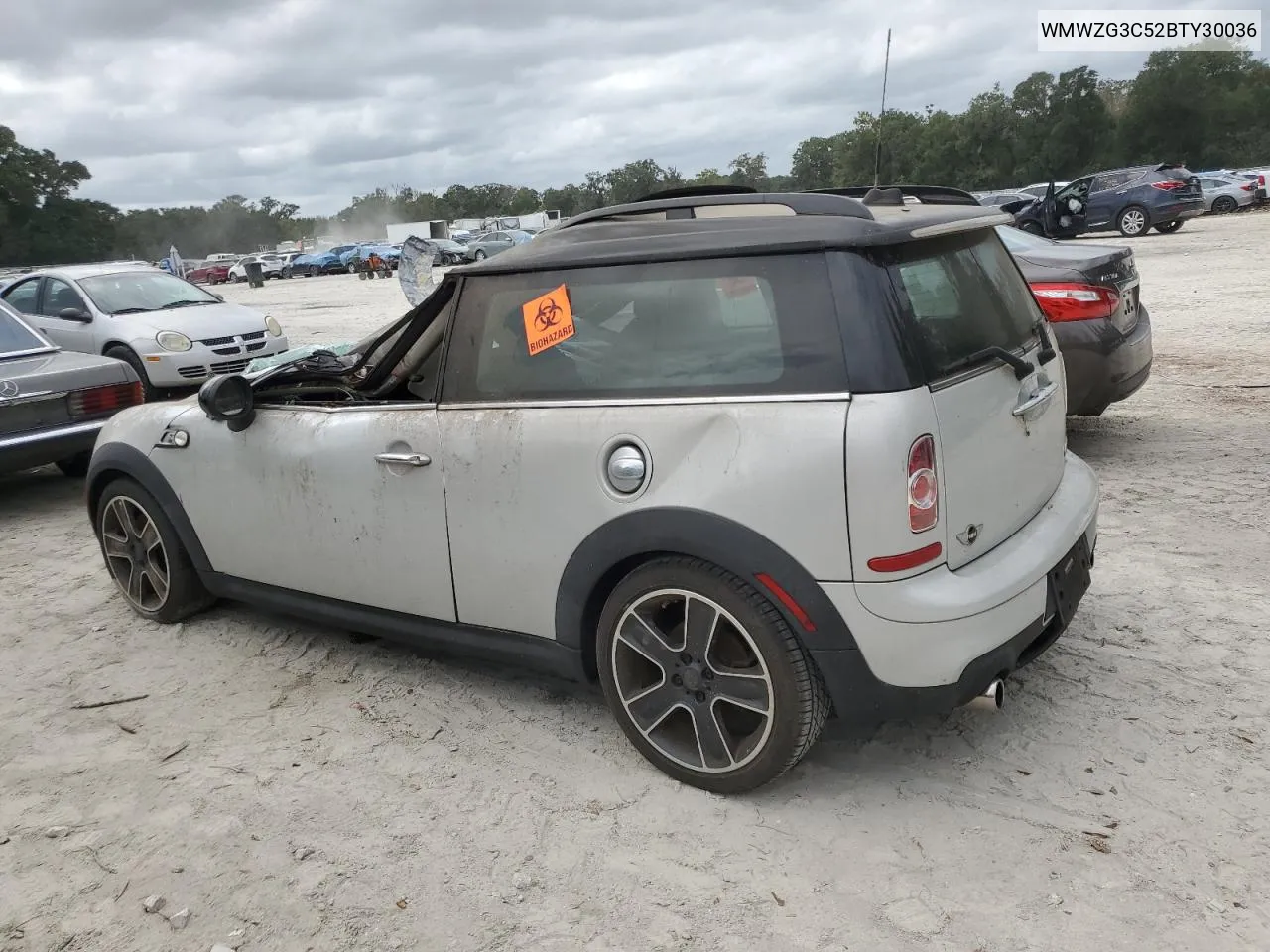 2011 Mini Cooper S Clubman VIN: WMWZG3C52BTY30036 Lot: 76198114