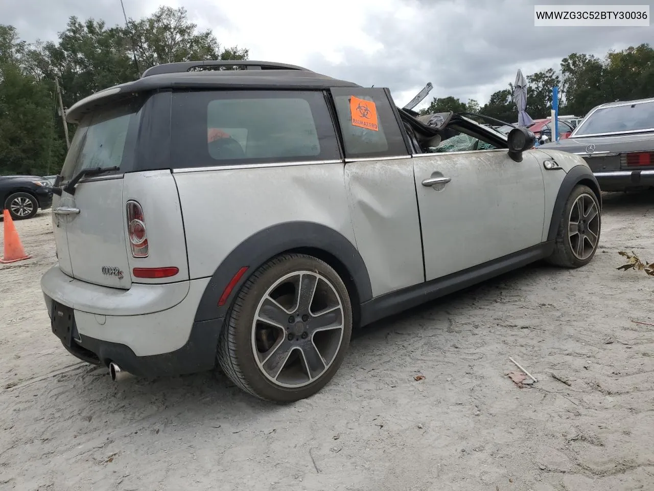 2011 Mini Cooper S Clubman VIN: WMWZG3C52BTY30036 Lot: 76198114