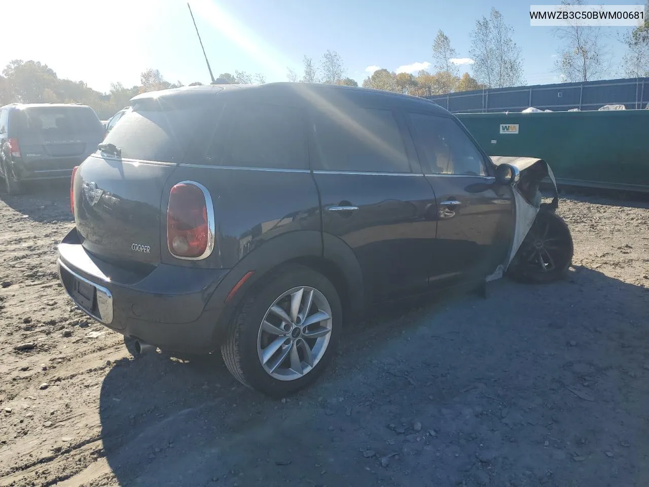 2011 Mini Cooper Countryman VIN: WMWZB3C50BWM00681 Lot: 76735914