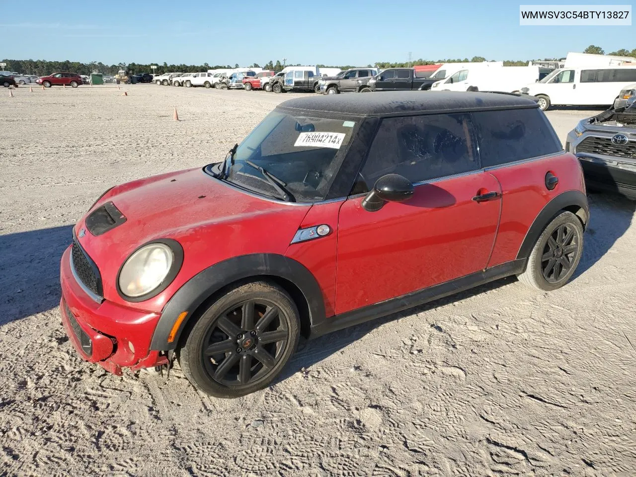 2011 Mini Cooper S VIN: WMWSV3C54BTY13827 Lot: 76904214