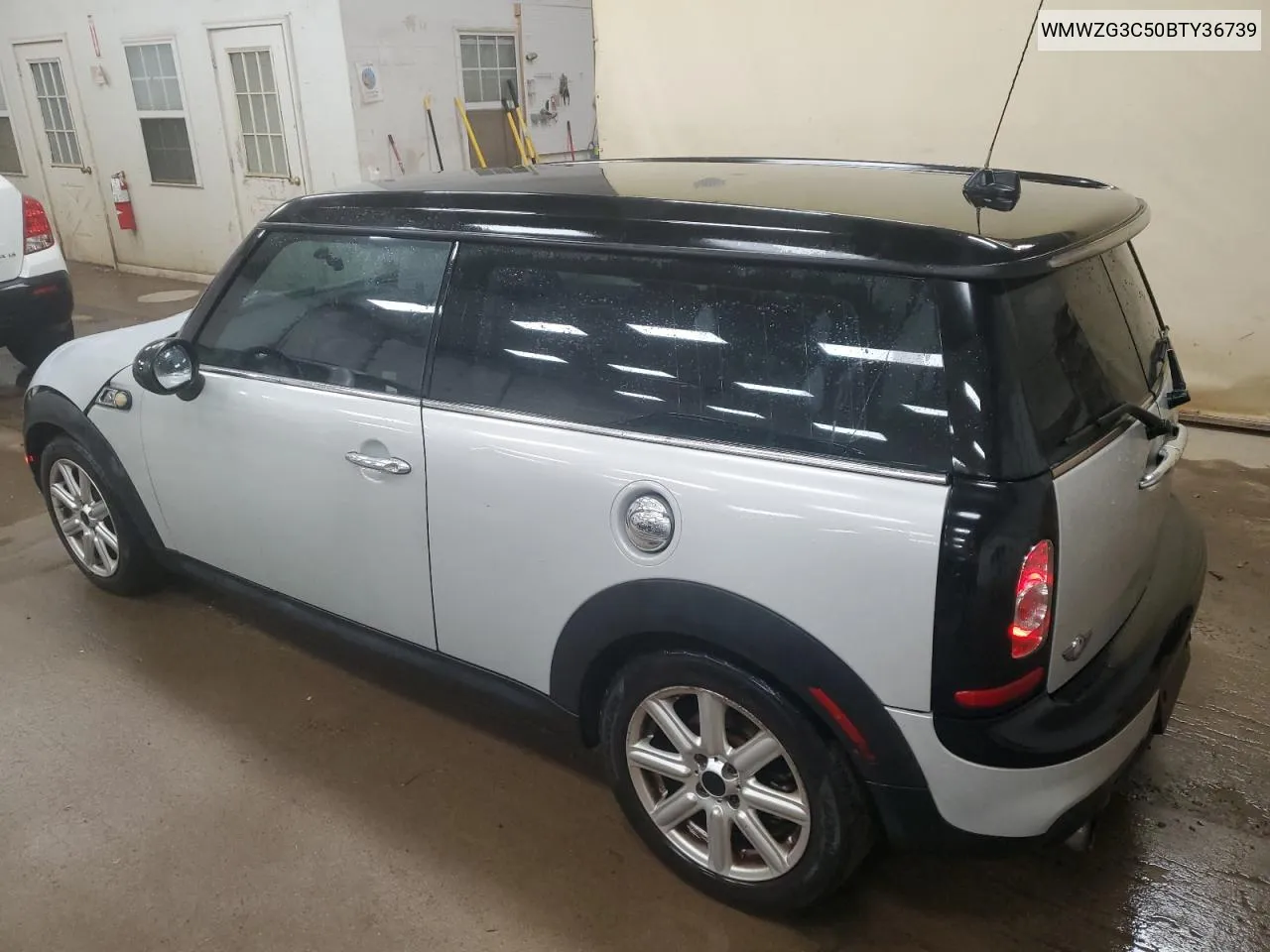 2011 Mini Cooper S Clubman VIN: WMWZG3C50BTY36739 Lot: 77745464