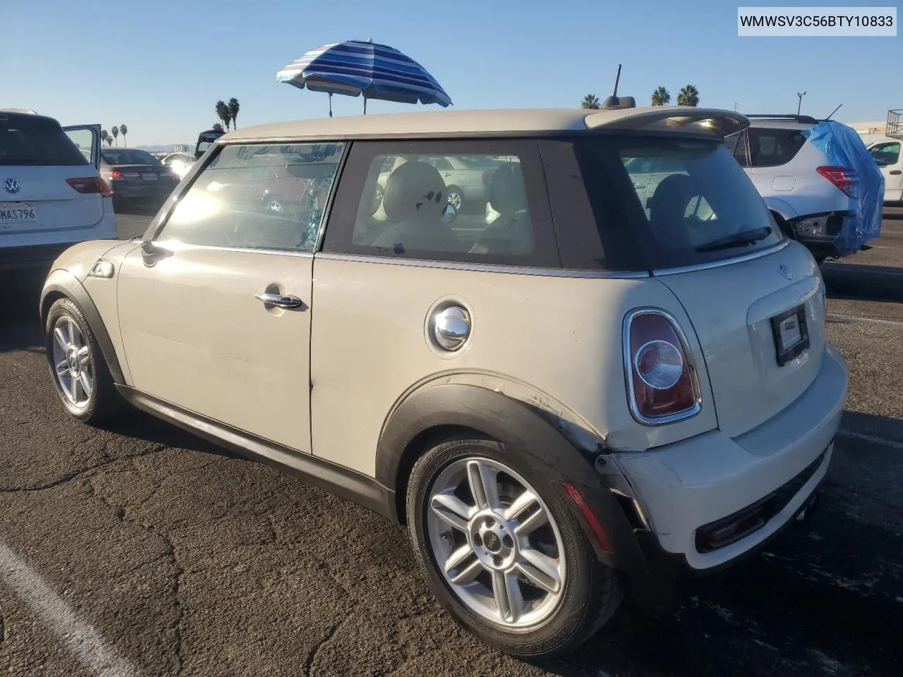 2011 Mini Cooper S VIN: WMWSV3C56BTY10833 Lot: 78094094