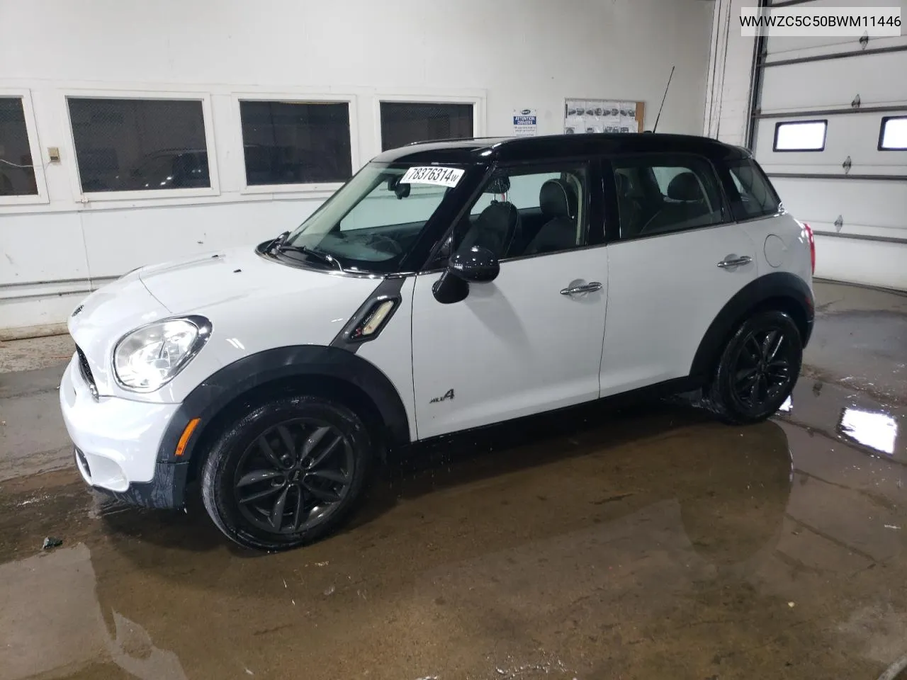 2011 Mini Cooper S Countryman VIN: WMWZC5C50BWM11446 Lot: 78376314