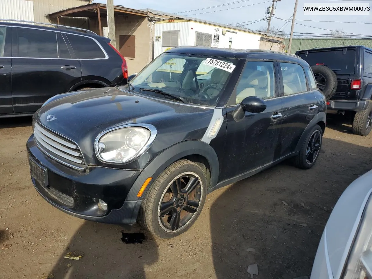 2011 Mini Cooper Countryman VIN: WMWZB3C5XBWM00073 Lot: 78781224