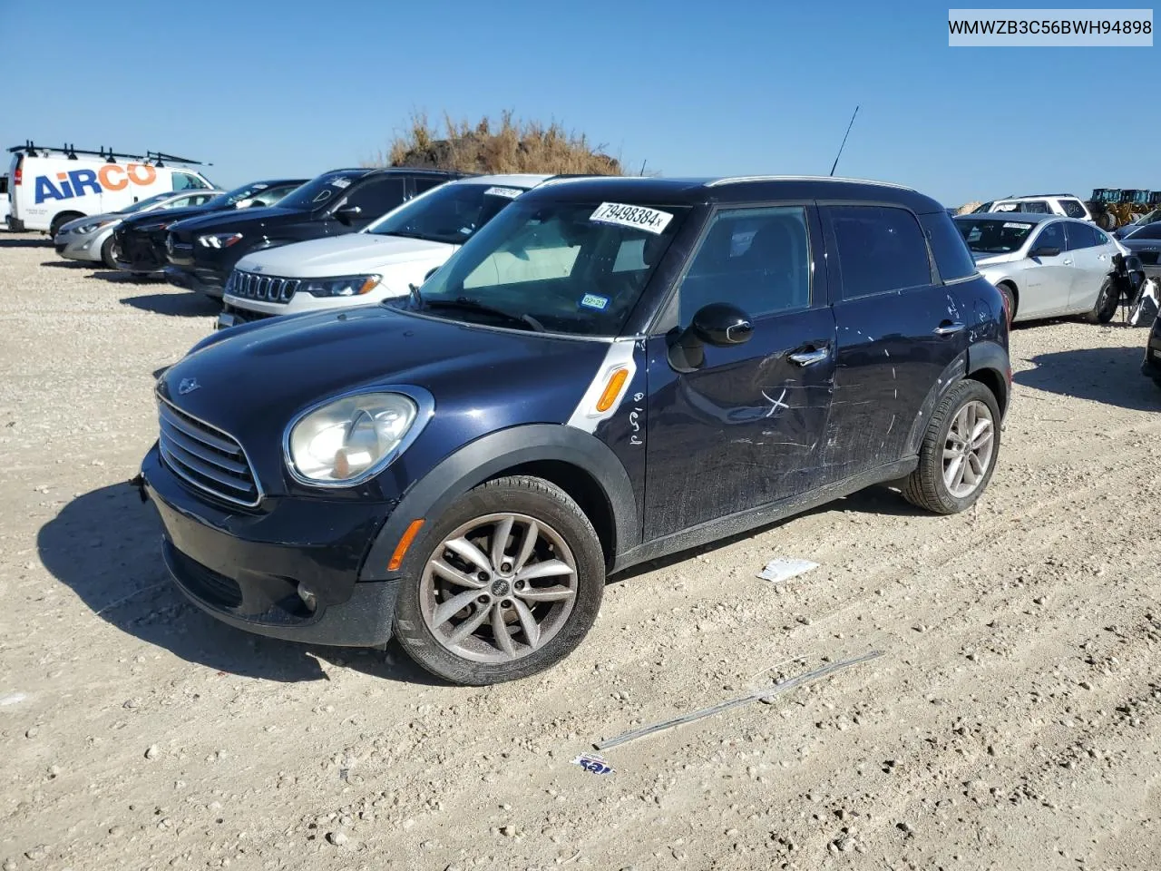 2011 Mini Cooper Countryman VIN: WMWZB3C56BWH94898 Lot: 79498384